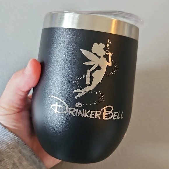 Black DrinkerBell Tumbler - Picture 1 of 3